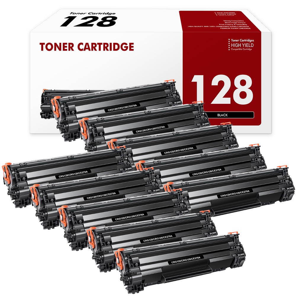 10PK Black CRG128 Toner For Canon 128 Cartridge imageCLASS MF4770n MF4880dw D530