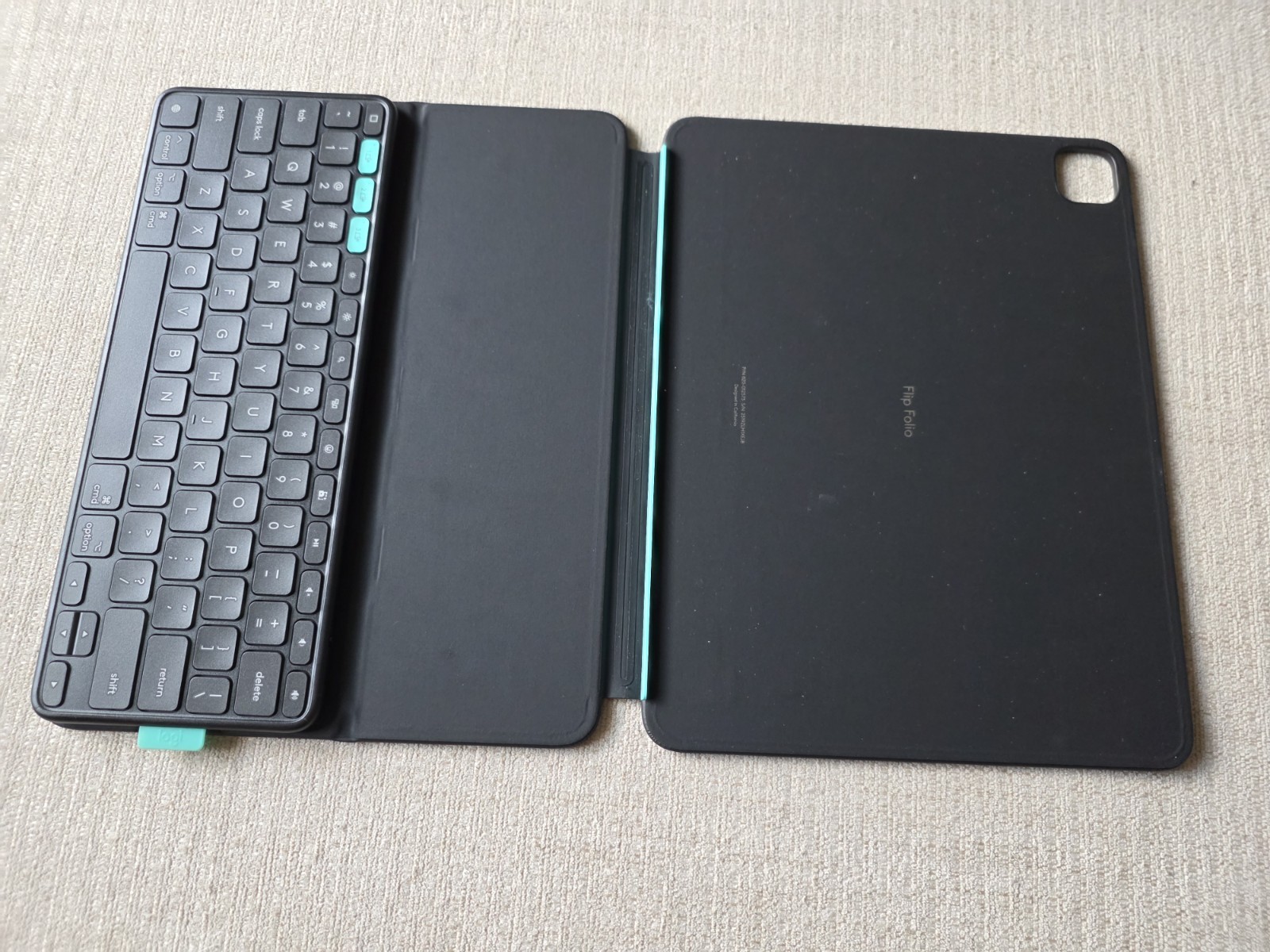 Logitech Flip Folio Keyboard Case for iPad Pro 13-inch iPad Air 13-inch Black