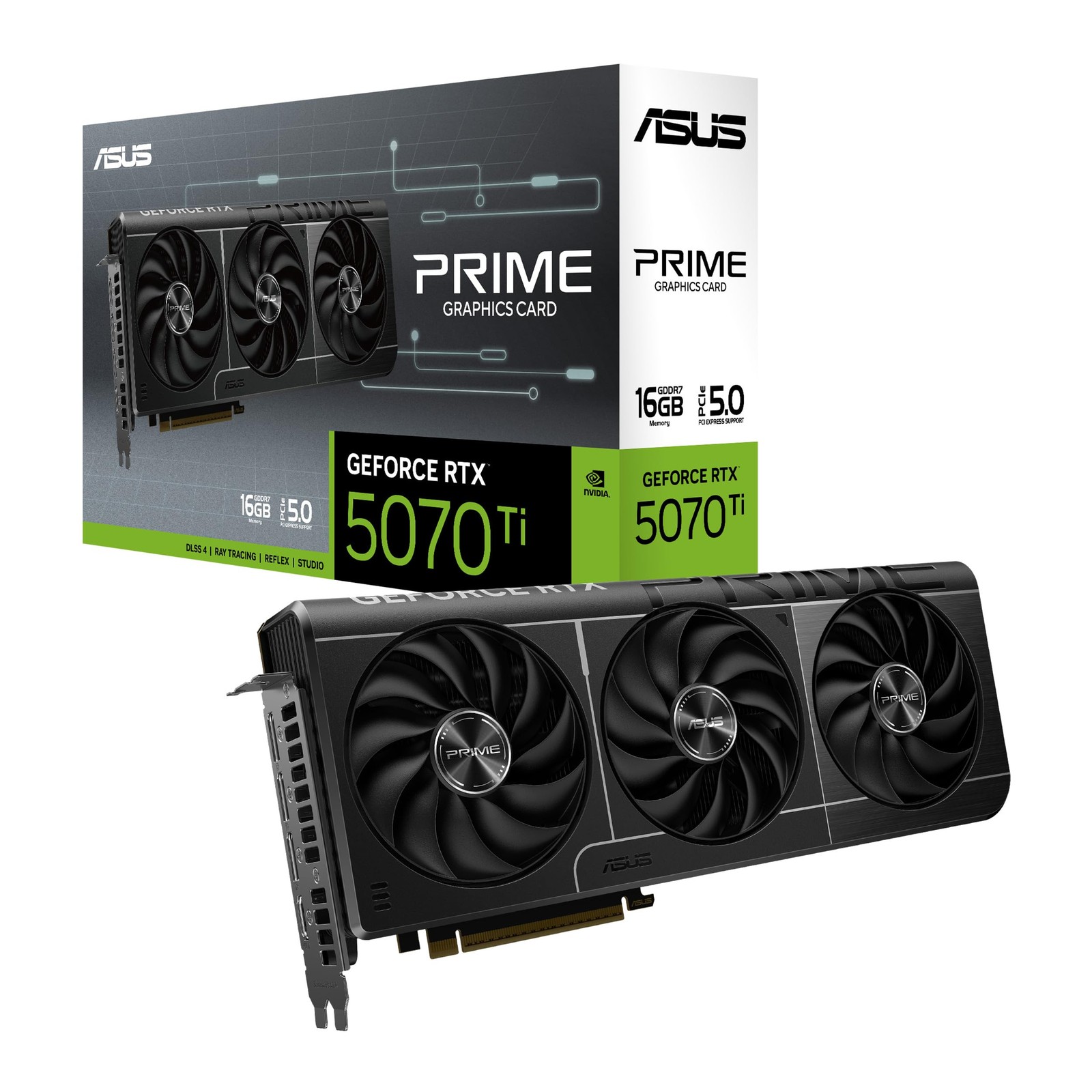 ASUS PRIME-RTX5070TI-16G SFF-Ready Prime GeForce RTX 5070 Ti 16GB GDDR7 Graphics