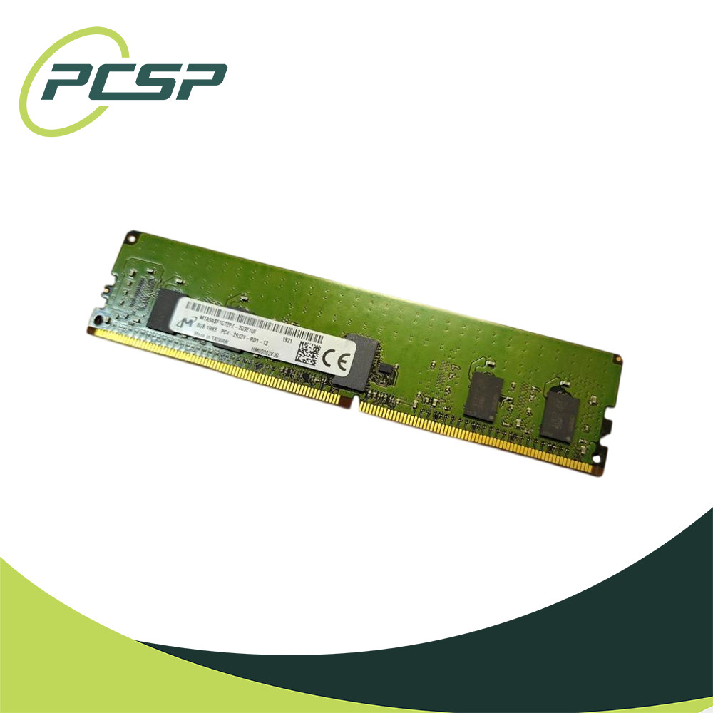Micron 8GB PC4-2933Y-R 1Rx8 DDR4 ECC REG RDIMM Server RAM MTA9ASF1G72PZ-2G9E1UI