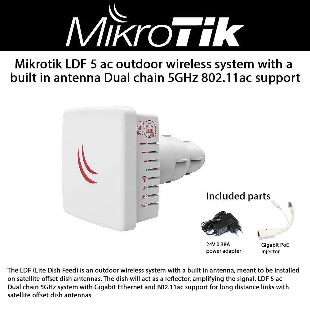 Mikrotik LDF 5 ac outdoor wireless system with a built in antenna Dual chain 5GH