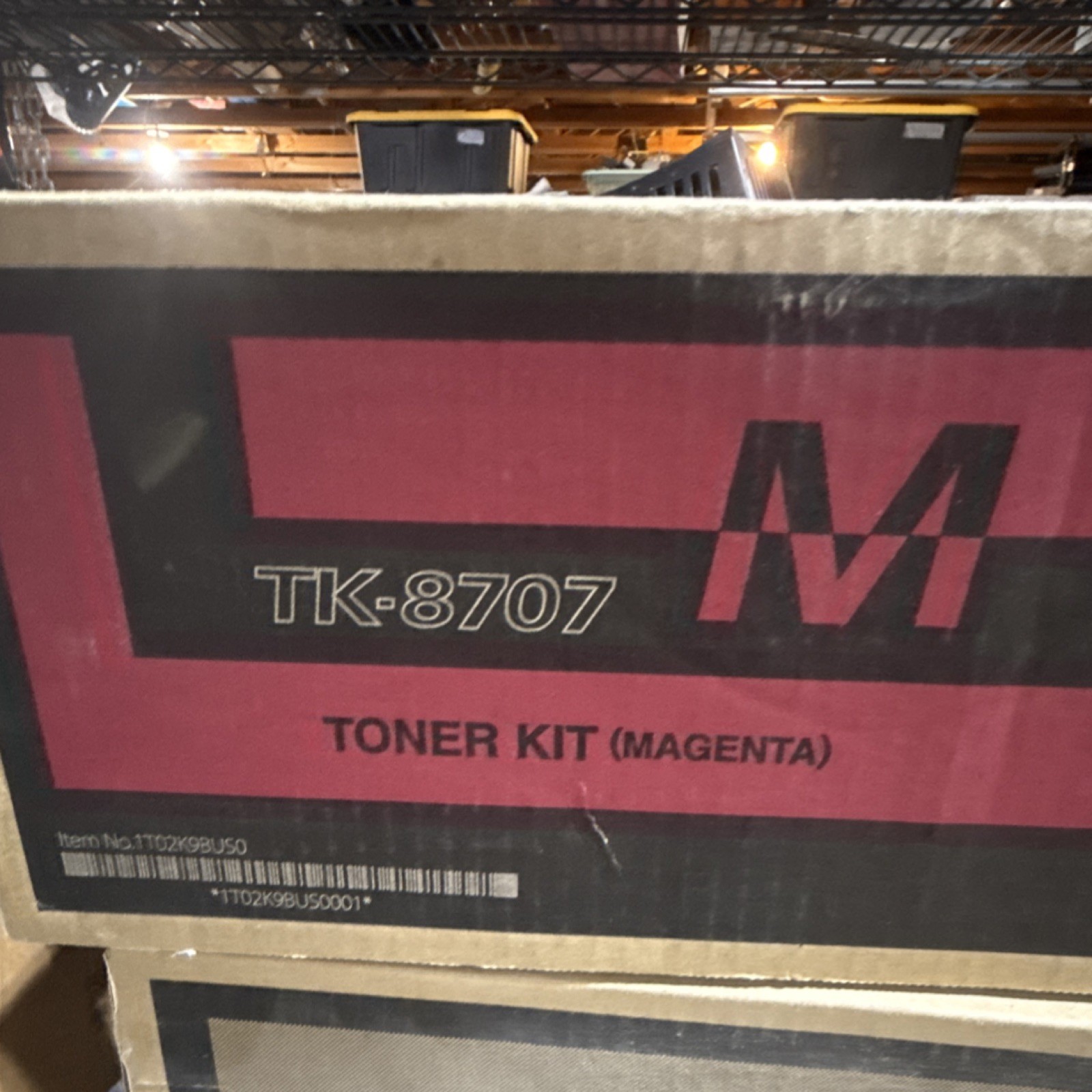 Kyocera TK-8707 Magenta Toner for TASKalfa 6550ci 6551ci 7550ci 7551ci