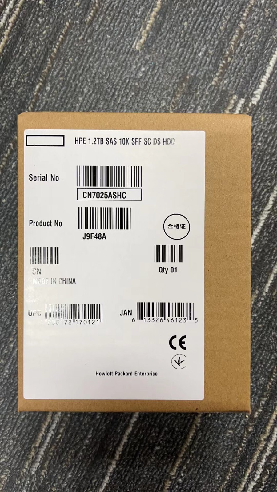 For HPE J9F48A 787648-001 MSA 1.2TB 10K 12G 2.5 SAS DUAL PORT HDD HARD DRIVE