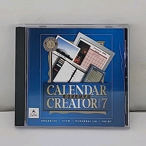 Calendar Creator Version 7 Deluxe CD