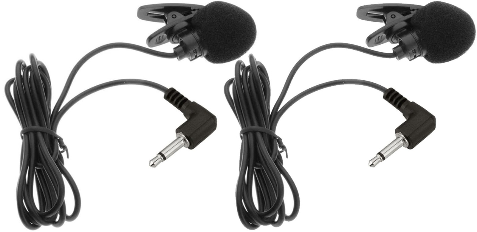 2 pcs Portable Lapel mic 3.5mm Audio with Voice Amplifiers S6