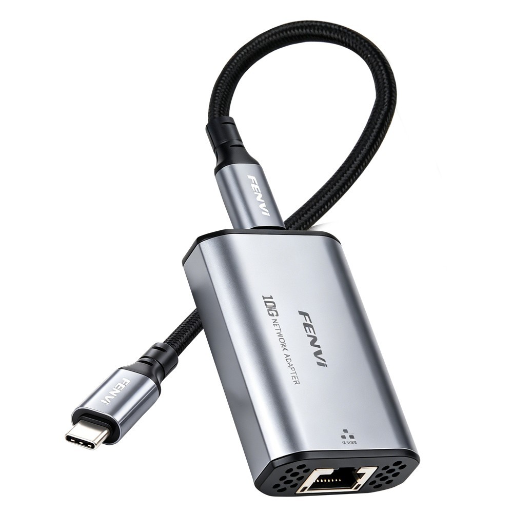Fenvi 10GbE USB-C to RJ45 Network Adapter with Realtek RTL8159 Chipset for PC