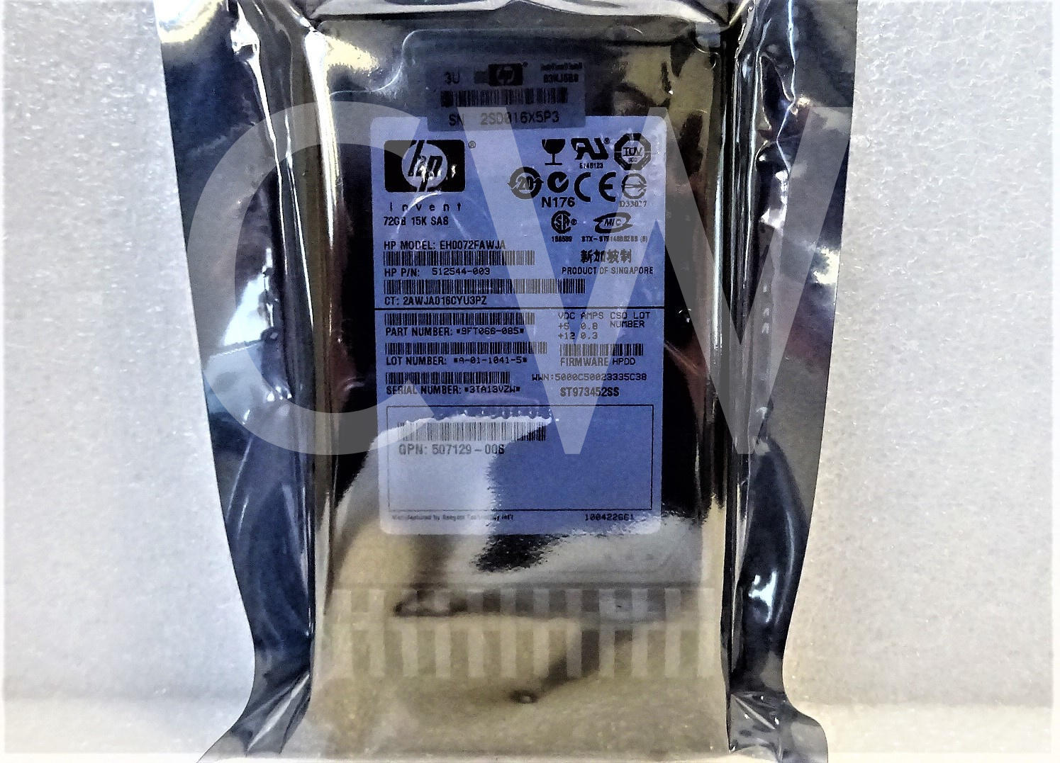 418371-B21 418398-001 EH0072FAWJA HP 72GB 15000RPM 3Gbps 2.5" SAS HDD Hard Drive