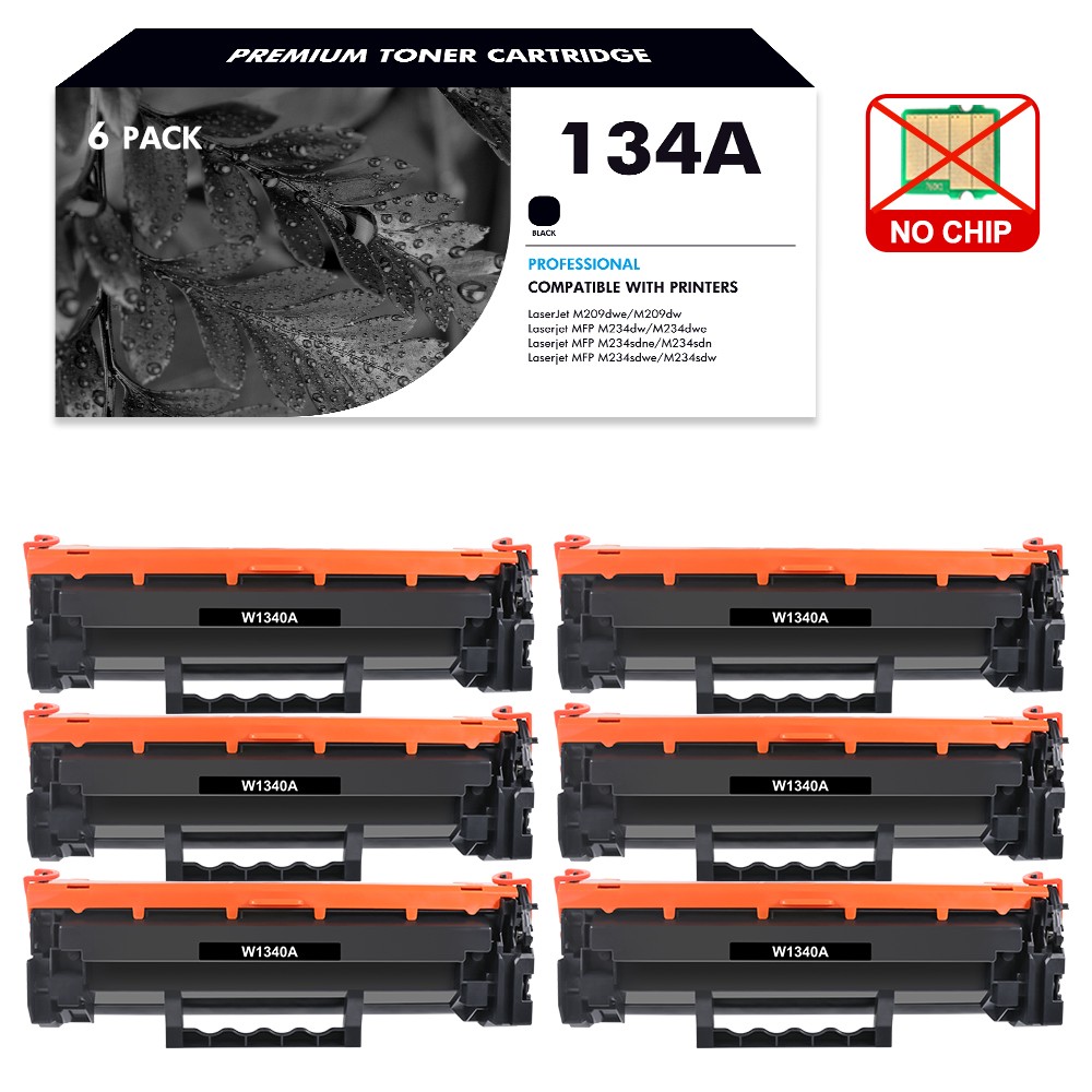 6PK W1340A Toner Cartridge For HP Laserjet MFP M209dw M234sdw M234dw No chip
