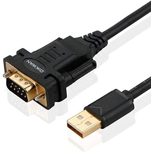 USB to RS232 Serial Adapter, FTDI Chip, USB 2.0 to DB9 Cable for Windows & Mac (