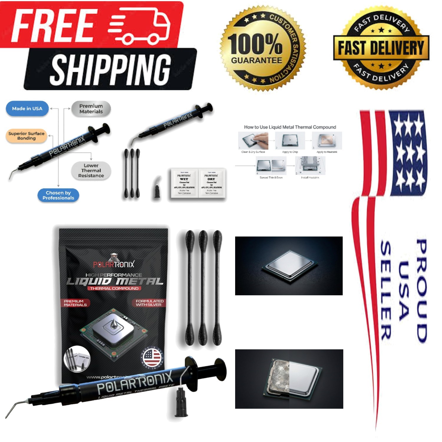 PS5 Over Heating Problem Solver 1.5 Grams Liquid metal thermal paste CPU, GPU