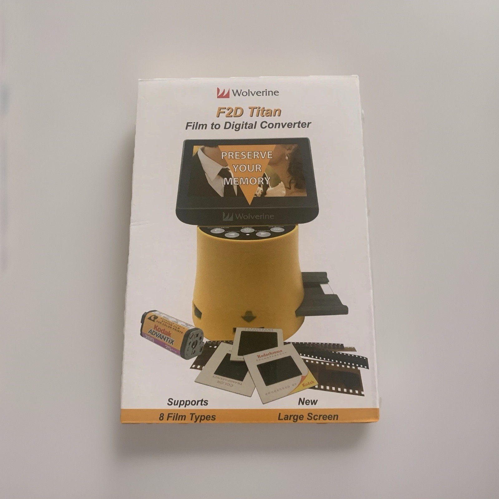Wolverine F2D Titan 8-in-1 Film To Digital Converter NIB