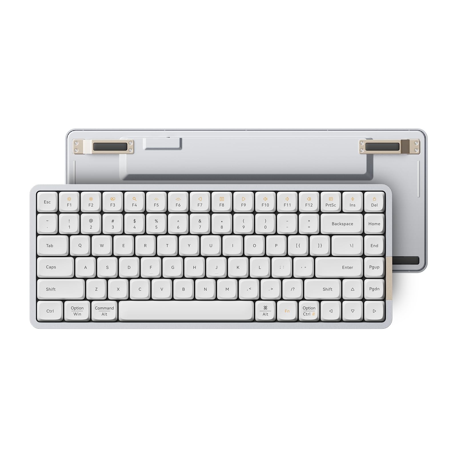 LOFREE Flow84 Low Profile Mechanical Keyboard, 75 Percent Compact, White