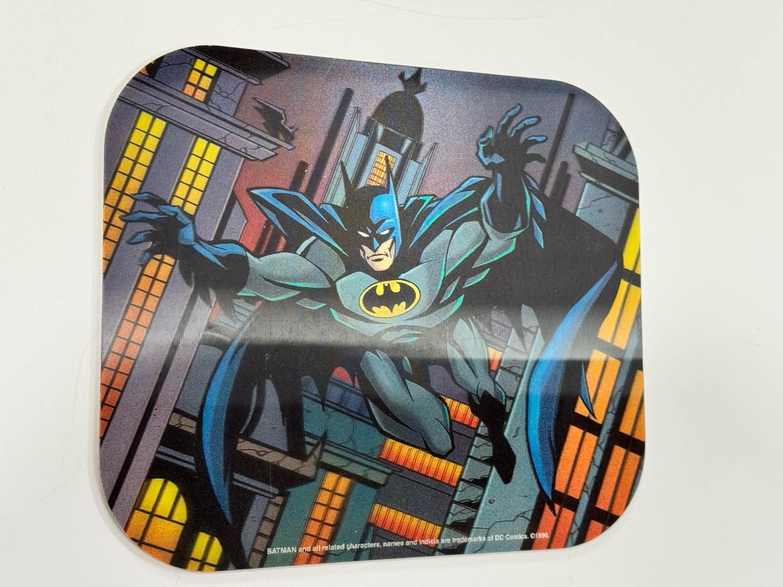 Vintage 1996 Batman DC Comics 3D Mouse Pad Computer Fellowes Warner Bros Store