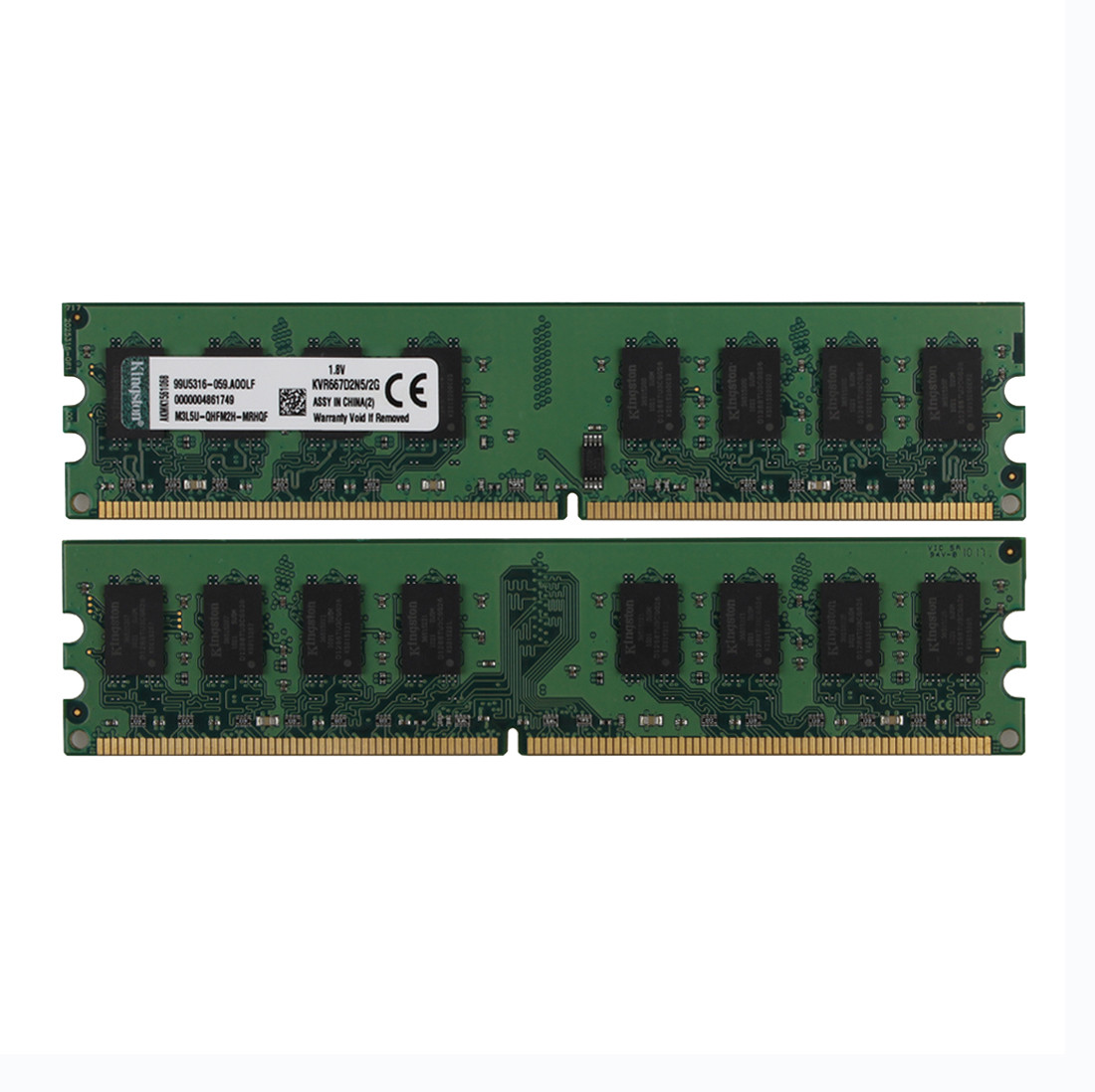 Kingston 4GB 2X 2GB Desktop Memory PC2 5300 2RX8 DDR2 667MHz RAM DIMM 240pin #1