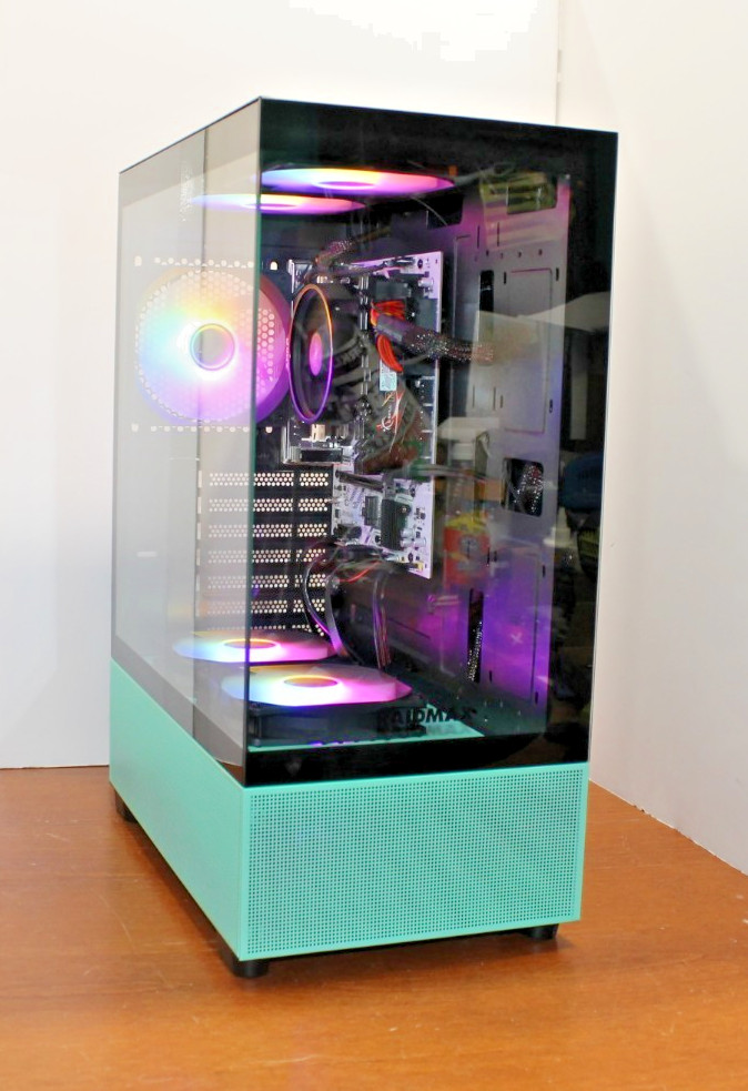 NEW RGB Gaming PC Desktop Computer Intel 3.7 Ghz RX 580 8GB 512GB 16 WIFI