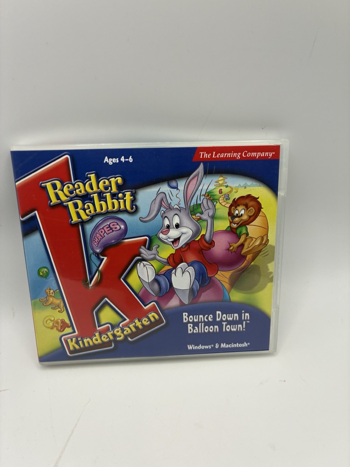 Vintage 2001 - Reader Rabbit Kindergarten Bounce Down Balloon Town Ages 4-6