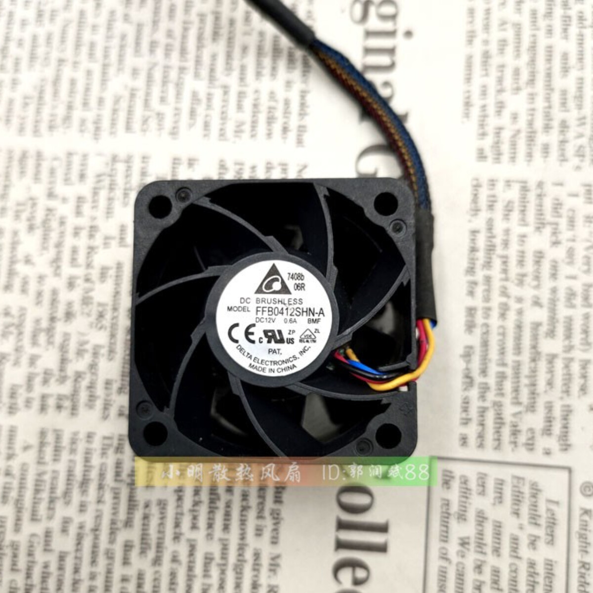 DELTA FFB0412SHN-A 12v 0.6a 4028 4CM Cooling Industrial Fan High Air Volume