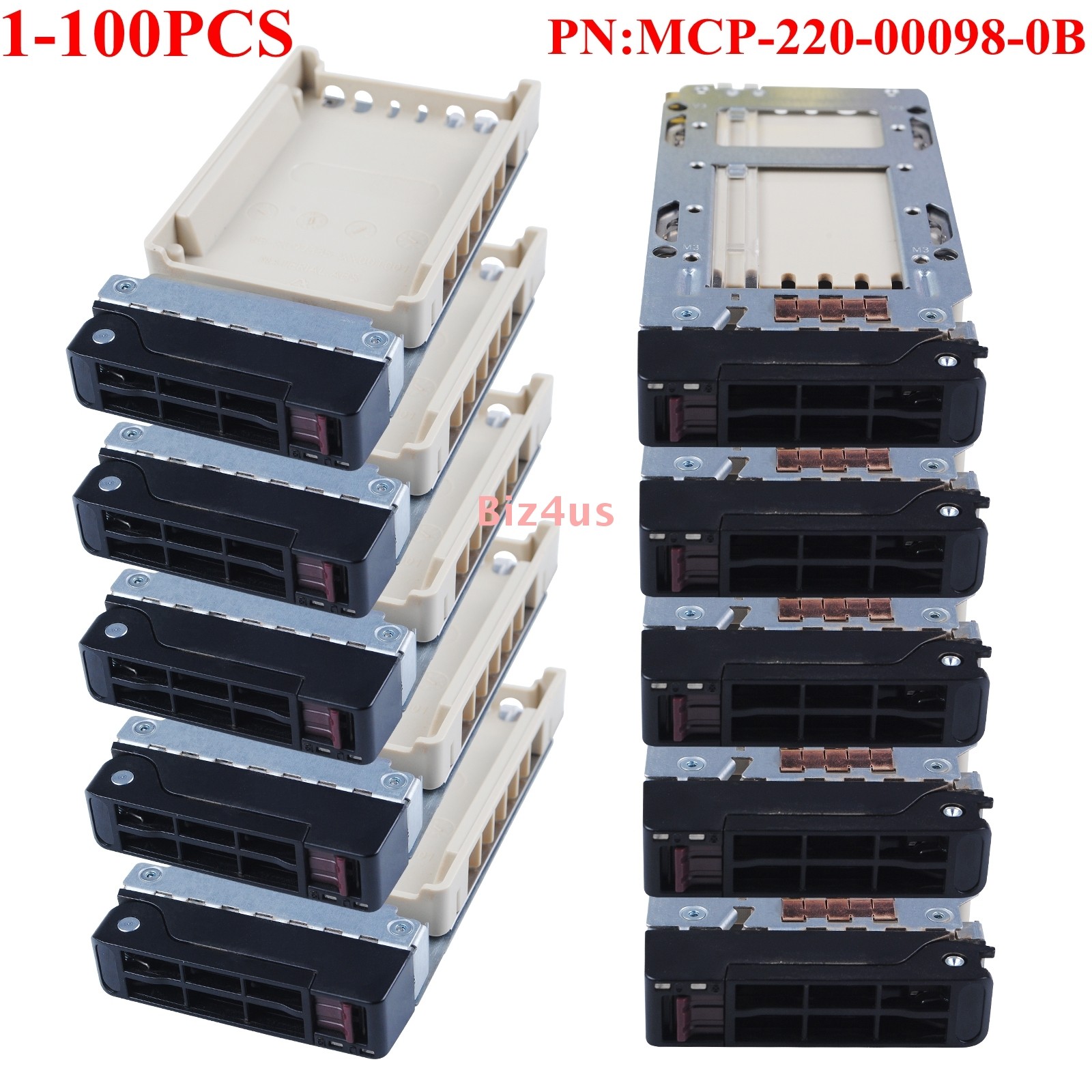 Lot For Supermicro MCP-220-00098-0B(Gen 1.5) Hot-Swap 2.5" Hard Drive Tray Caddy