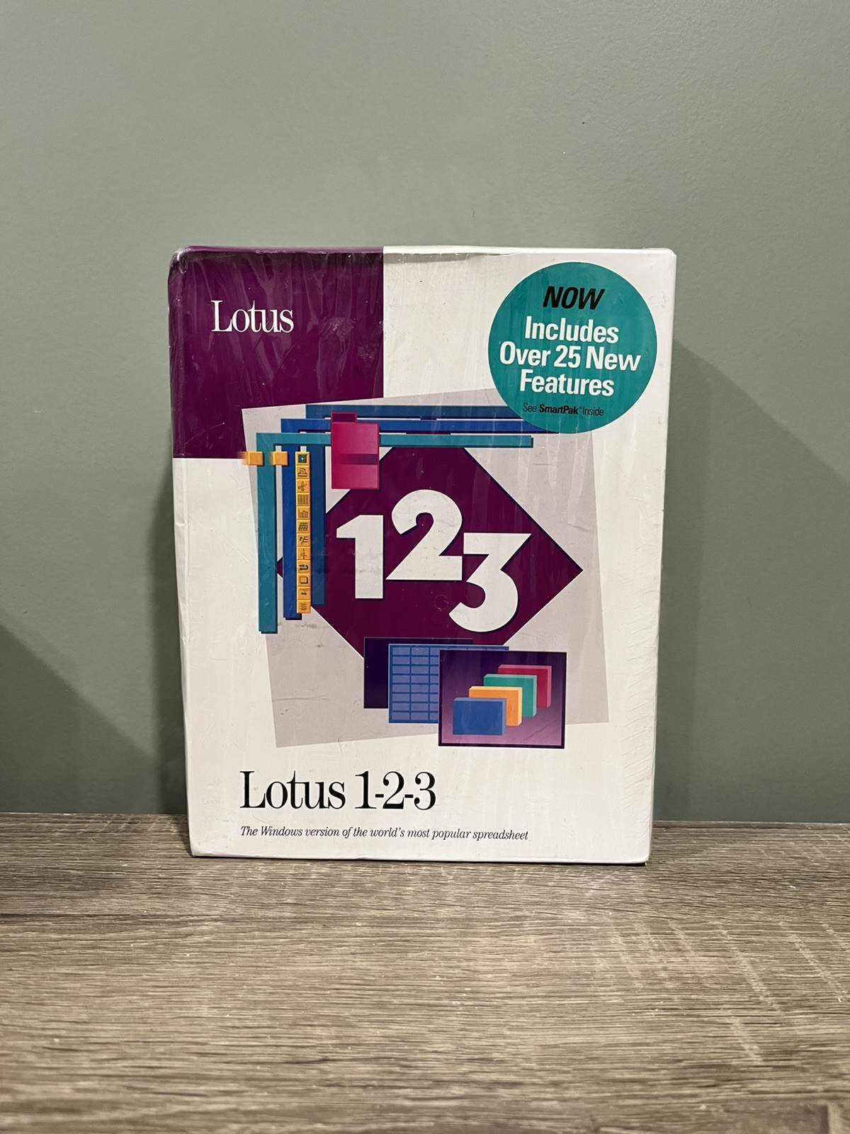 1991 Lotus 123 for Windows 3.0-3.1 Release 1.1 - Disk Media 3.5" *NEW/SEALED*