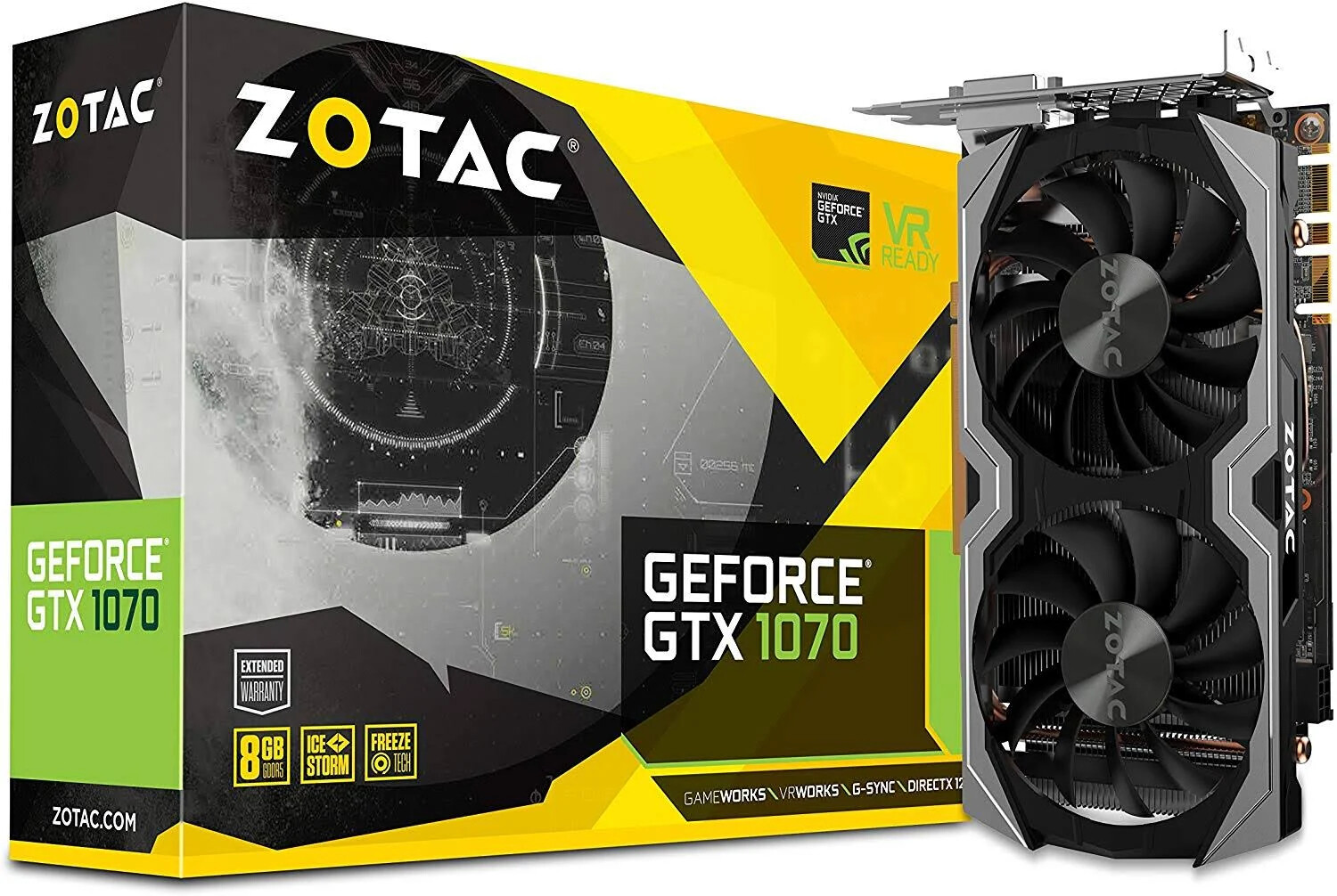 LOOK ZOTAC GeForce GTX 1070 8 GB  "BOX ONLY NO GRAPHICS CARD BOX ONLY"