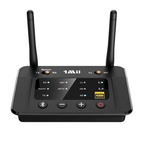 Bluetooth 5.3 Audio Transmitter Receiver TV Stereo Optical AUX RCA 1Mii B03Pro