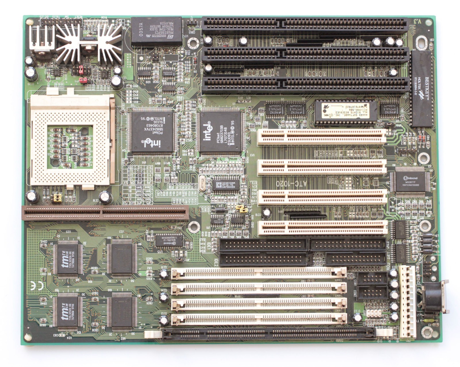 Socket 7 motherboard - A-Trend  ATC-1020 - Intel 430VX - MMX ready - TESTED