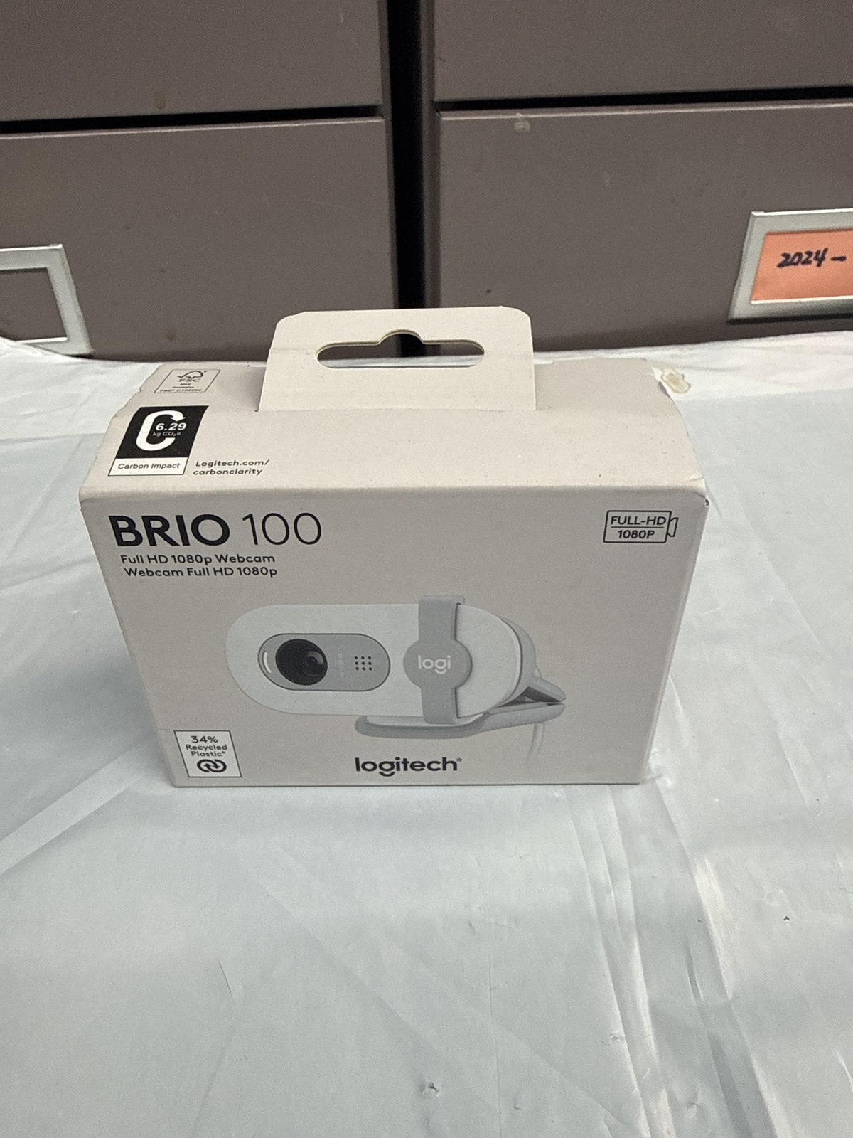 Logitech Brio 100 Full HD 1080p Webcam Off-White New