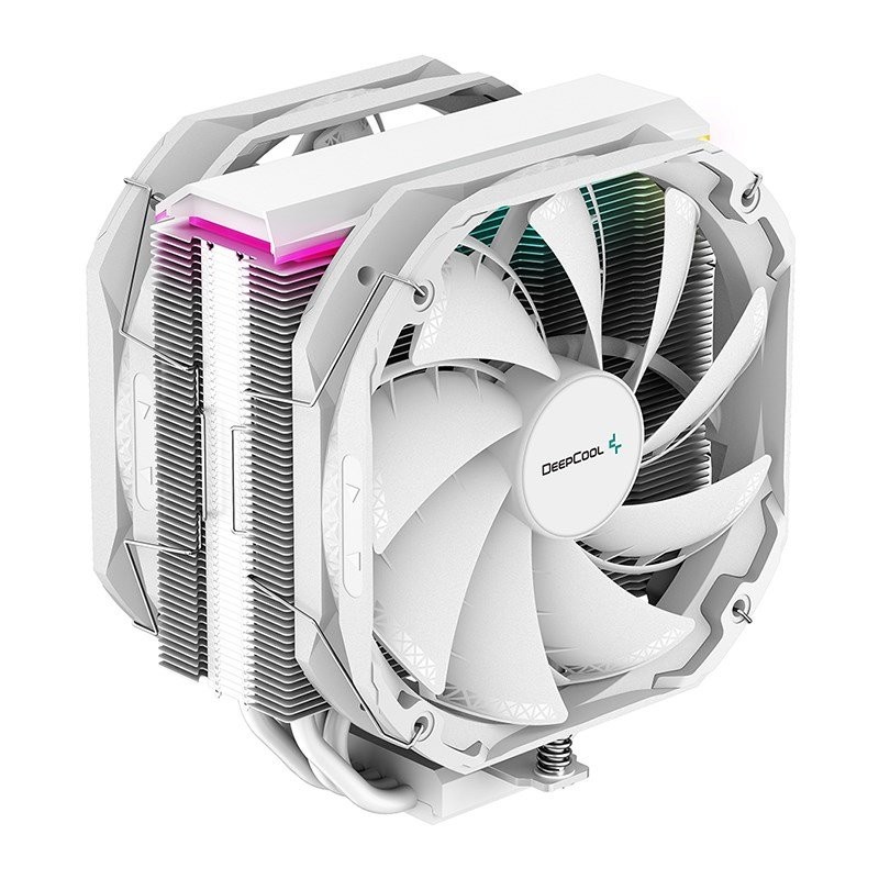 DeepCool AS500 PLUS White CPU Cooler Single Tower Five Heat Pipe Design High