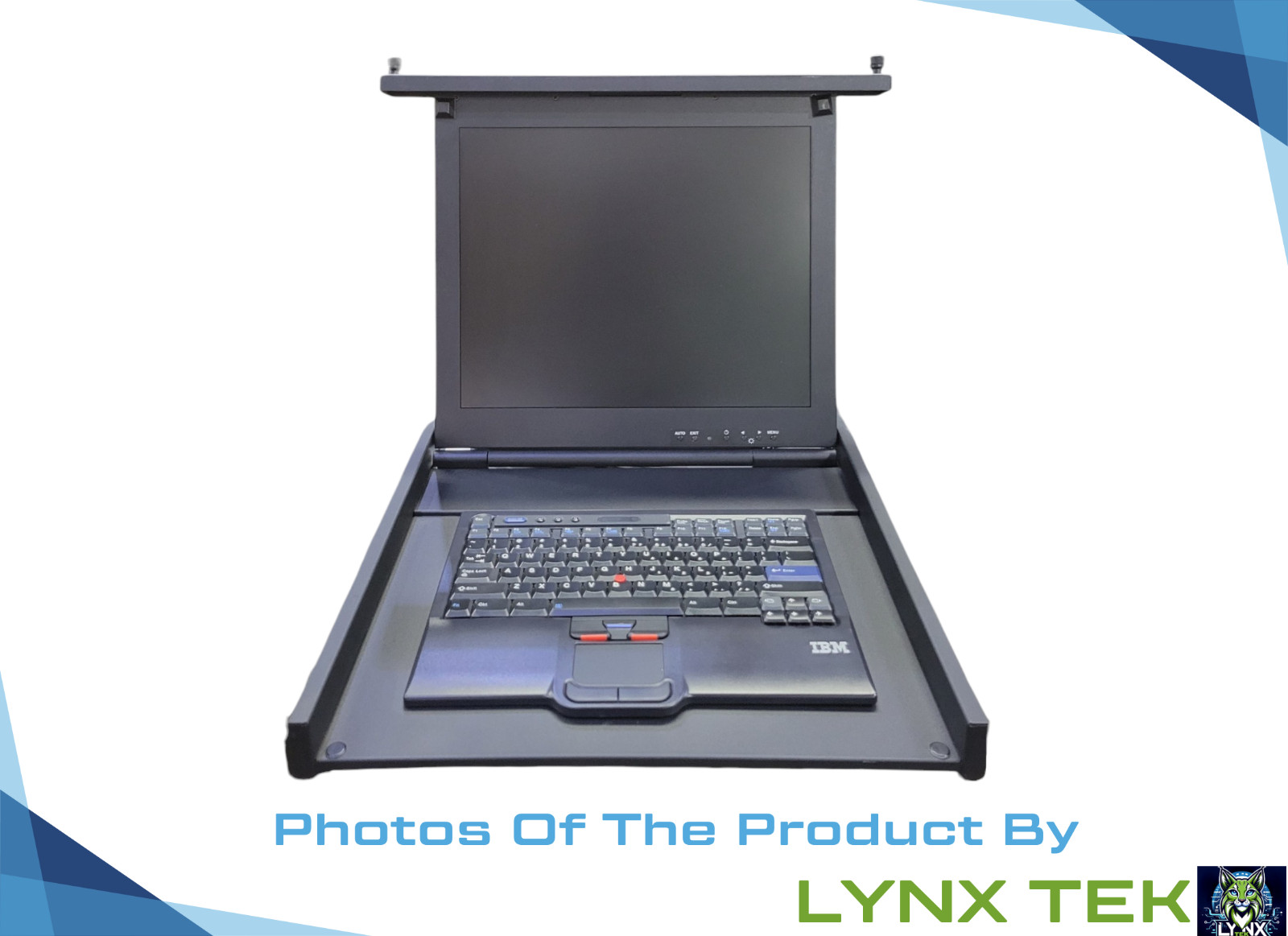 IBM EMC 091-000-091 17" LCD & Keyboard Console Rackmount KVM Rails Incl. 03N7012