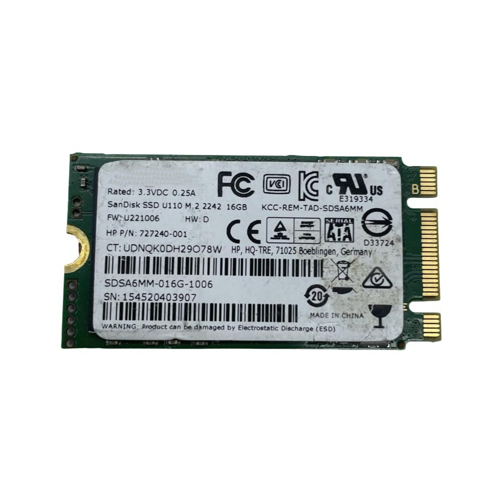 SSD Solid State Disk mSATA 727240-001 Fits For SanDisk 16GB