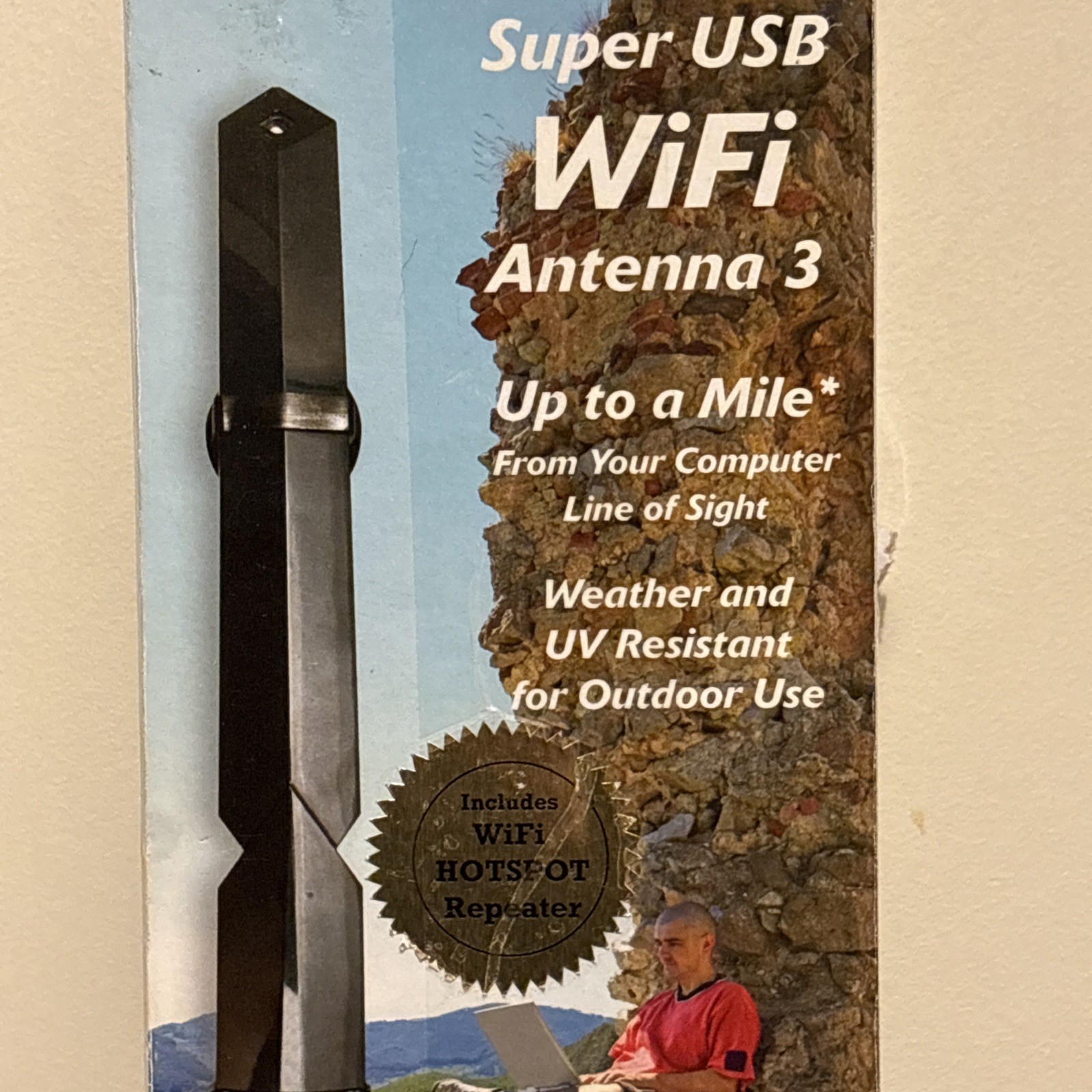 C. Crane Super USB WiFi Antenna 3 Up To 1 Mile For Outdoor Use Home, RV, Mobile