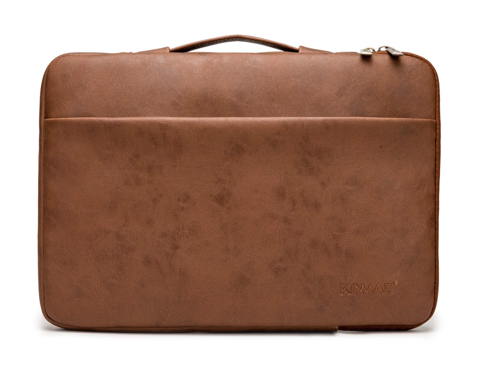 Kinmac 360° Protective Laptop Sleeve Case Bag 15.6 inch-16 inch, Coffee PU