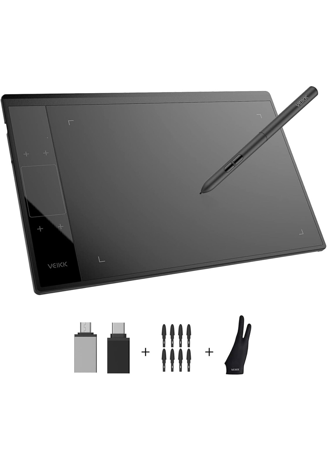 VEIKK A30 V2 Drawing Tablet 10x6" Graphics Tablet w/ Battery-Free Pen Gift IDEA