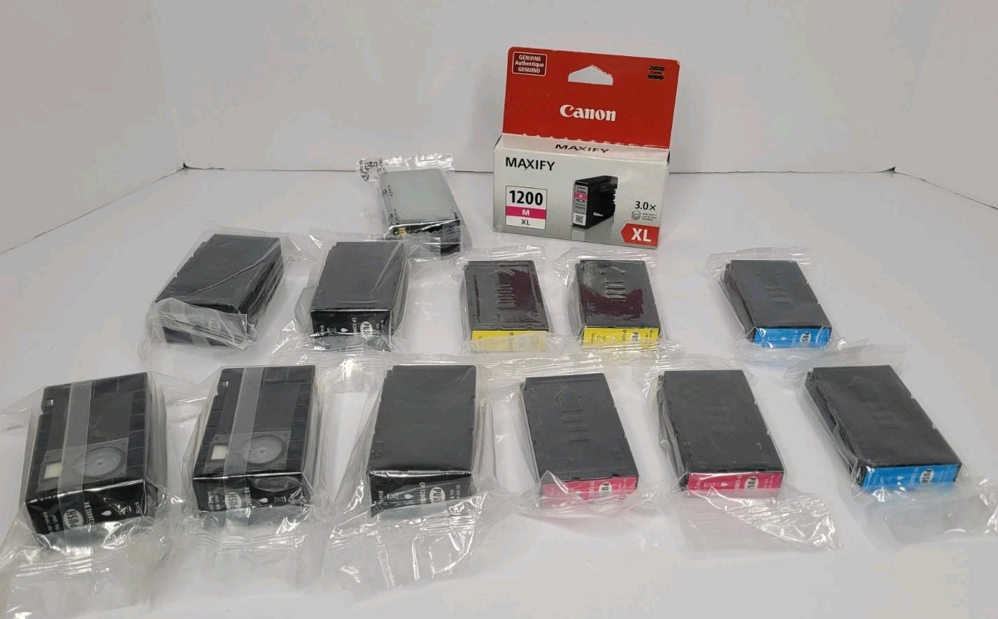 CP-1200 XL & PGI-1200 XL Ink Cartridge For Canon Printer sealed in Bags **READ**
