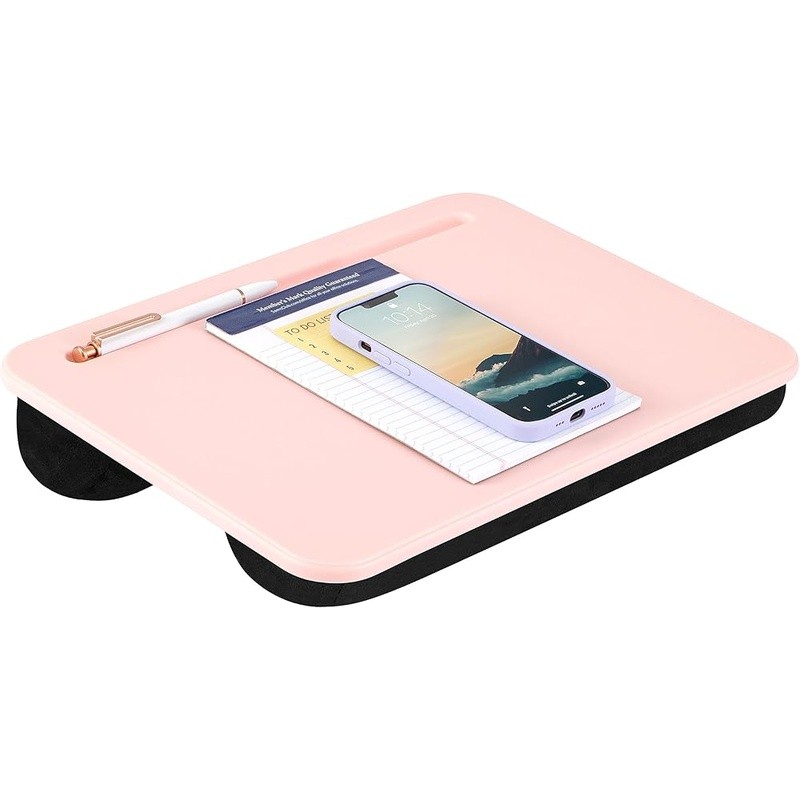 Portable Lap Desk W/ Cushion Laptop Workstation Homework Multi-Tasking & Storage