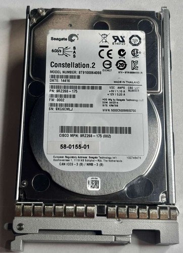 Seagate ST91000640SS Con.2 1TB 2.5-inch SAS 6Gb/s 7200RPM Ent. HDD (Server)