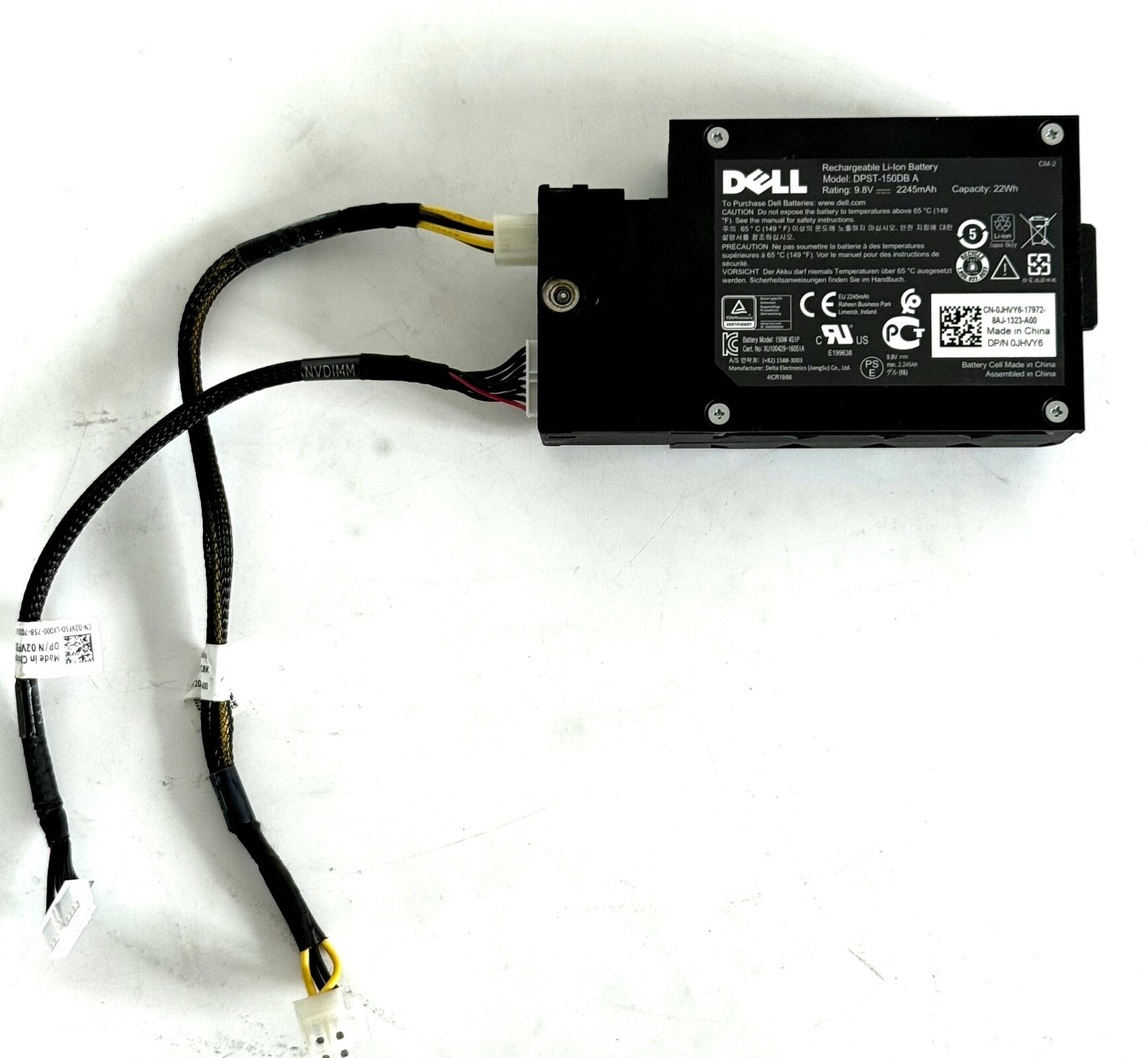 Original Dell JHVY6 DPST-150DB NVDIMM Battery for R640 R740 R740XD R840 R940