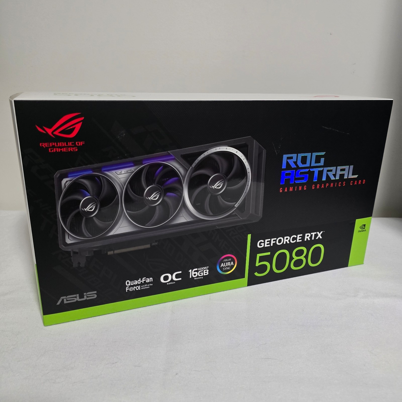 ASUS ROG Astral GeForce RTX 5080 16GB GDDR7 OC Edition ROG-ASTRAL-RTX5080-O16G-G
