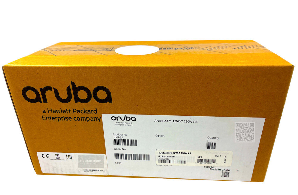 JL085A I New Sealed HPE Aruba X371 12VDC 250W 100-240VAC Power Supply 0957-2473