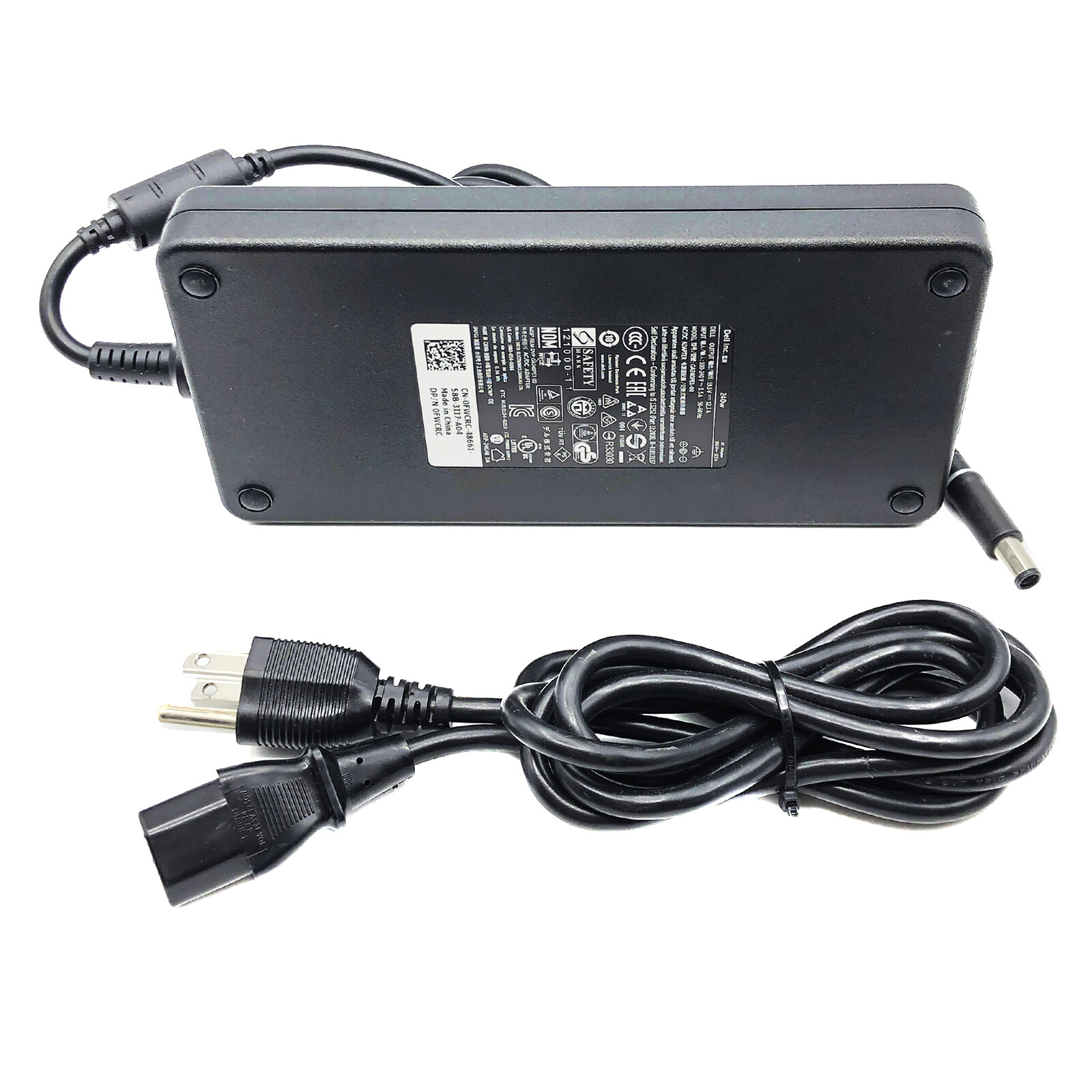 Authentic Dell LA240PM160 AC DC Adapter 240W Slim 00MFK9 19.5V 12.3A