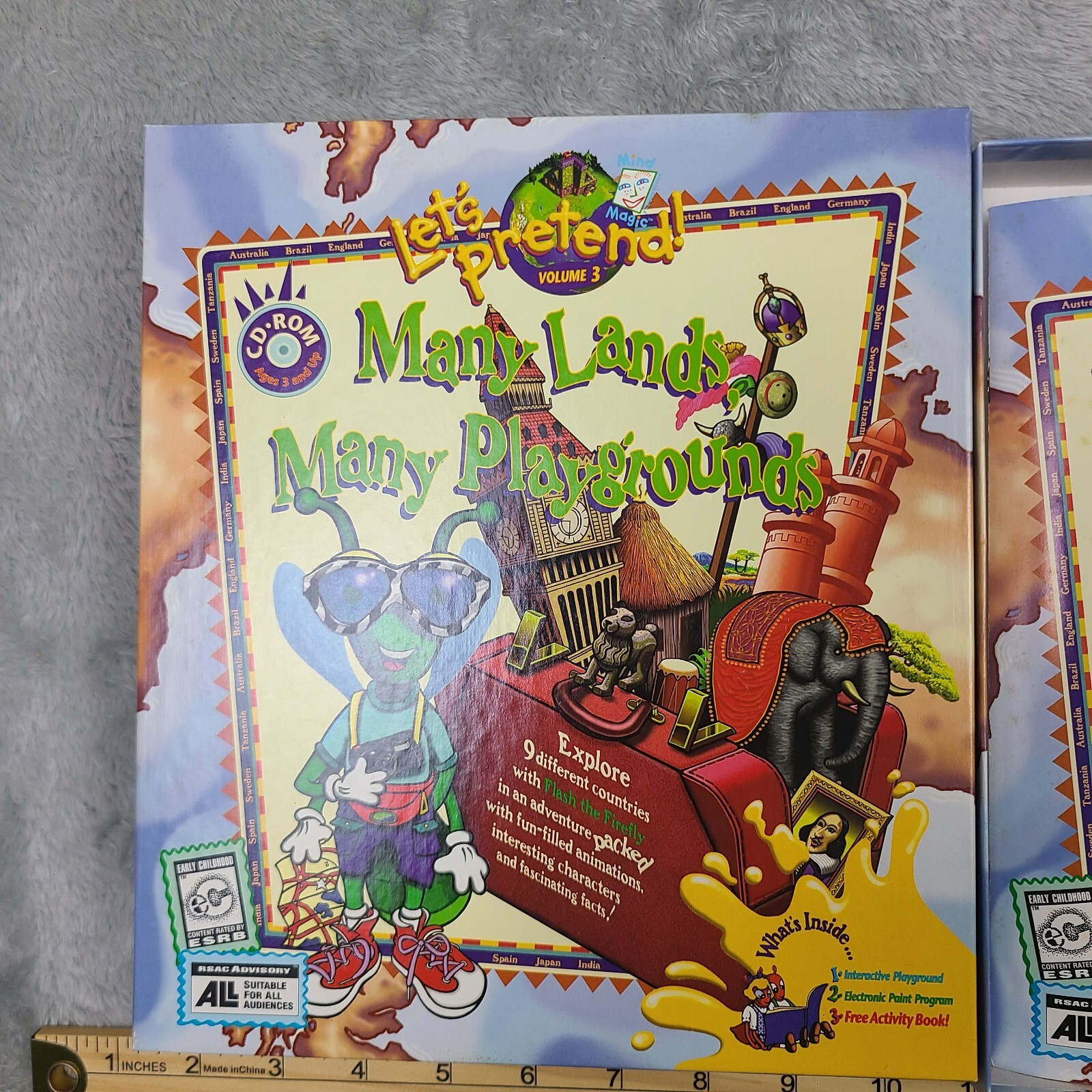 Vtg Mind Magic Productions Let's Pretend Storybook CD Rom Game Vol 3 Big Box