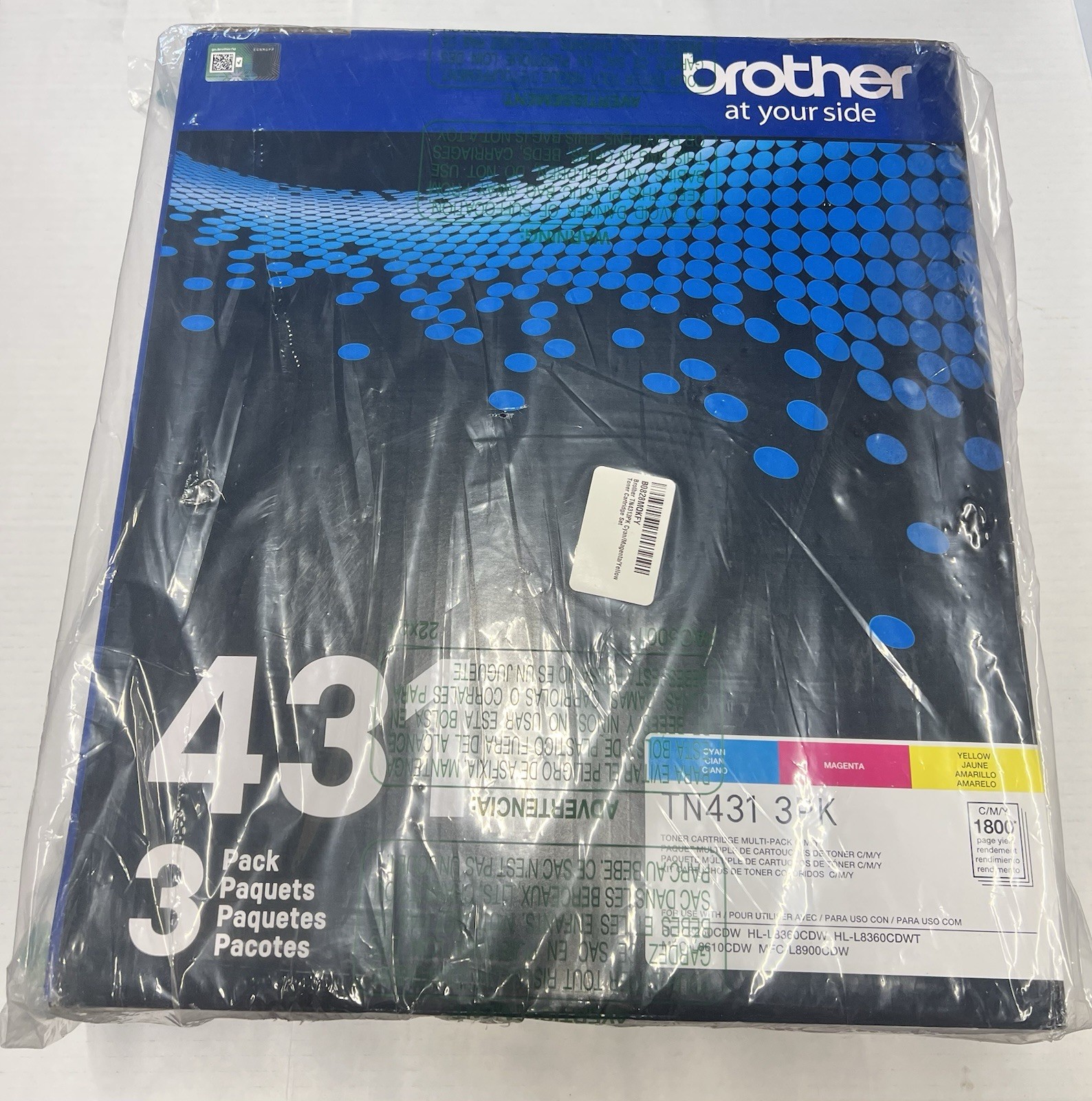Genuine OEM 3 Pack BROTHER T431 (Magenta Yellow & Blue)3 Colors New Sealed