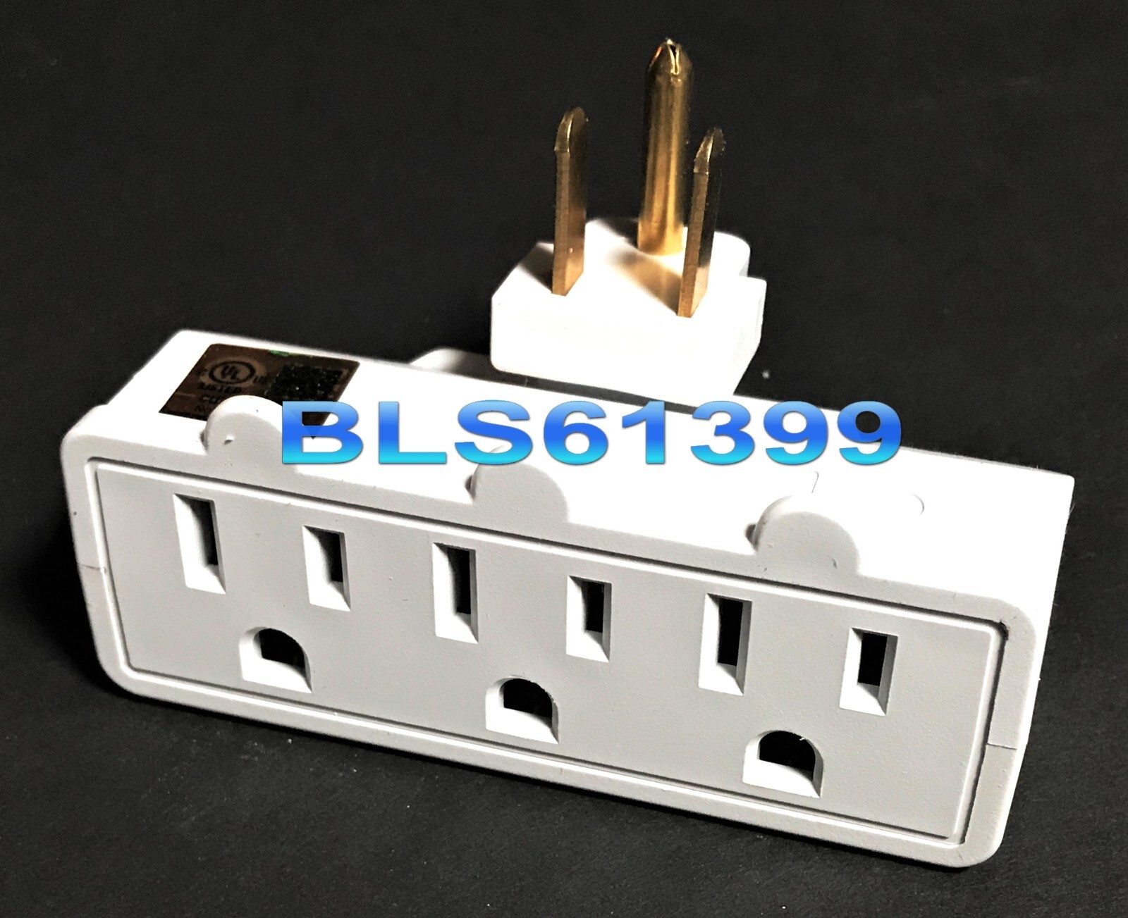 Electric Outlet 3-Way Swivel Tap Power Splitter AC Wall Plug Electrical Adapter