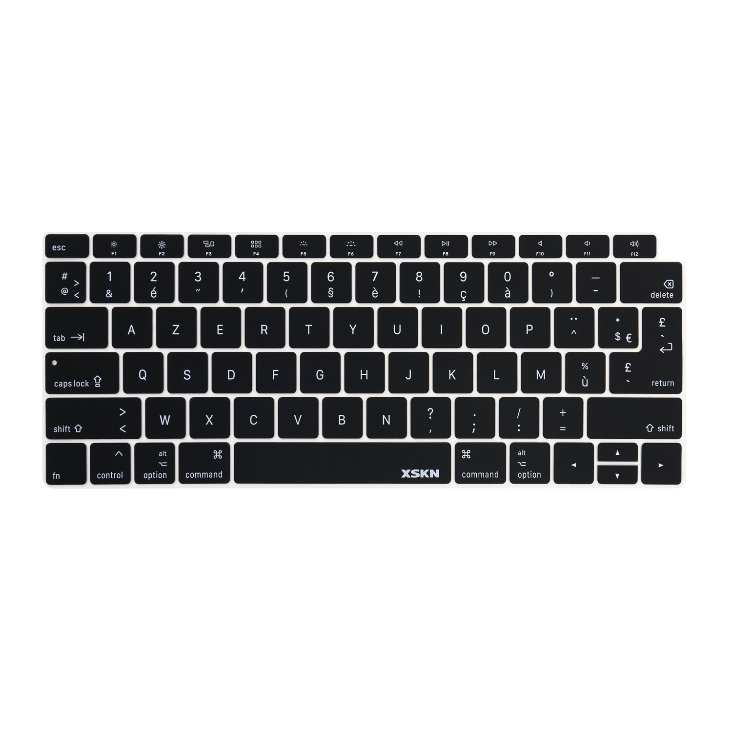 XSKN French AZERTY Keyboard Cover for 2018 Macbook Air 13.3 with Touch ID A1932