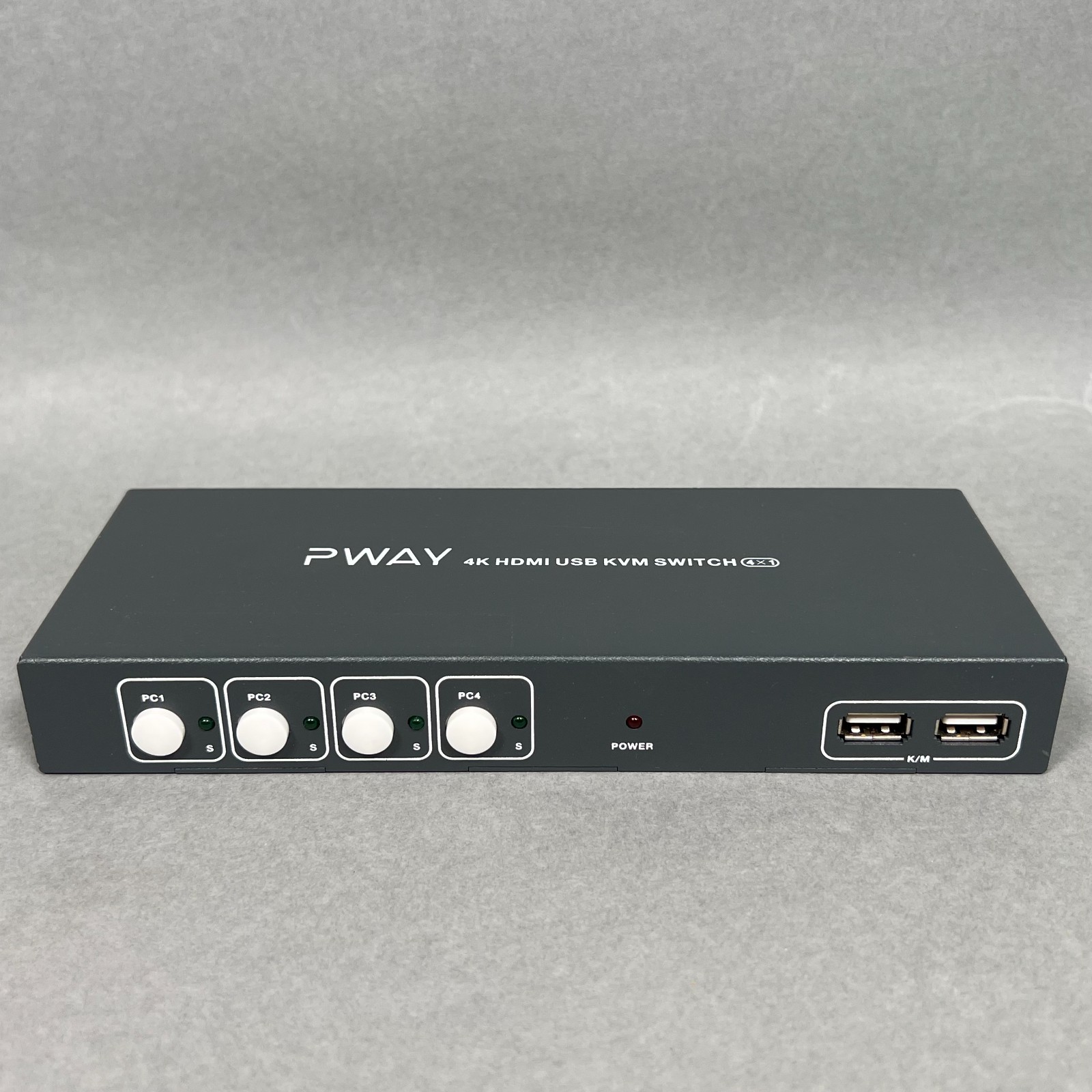 PWAY 4K HDMI USB KVM Switch 4x1 Great Condition 4 PC Monitor Support