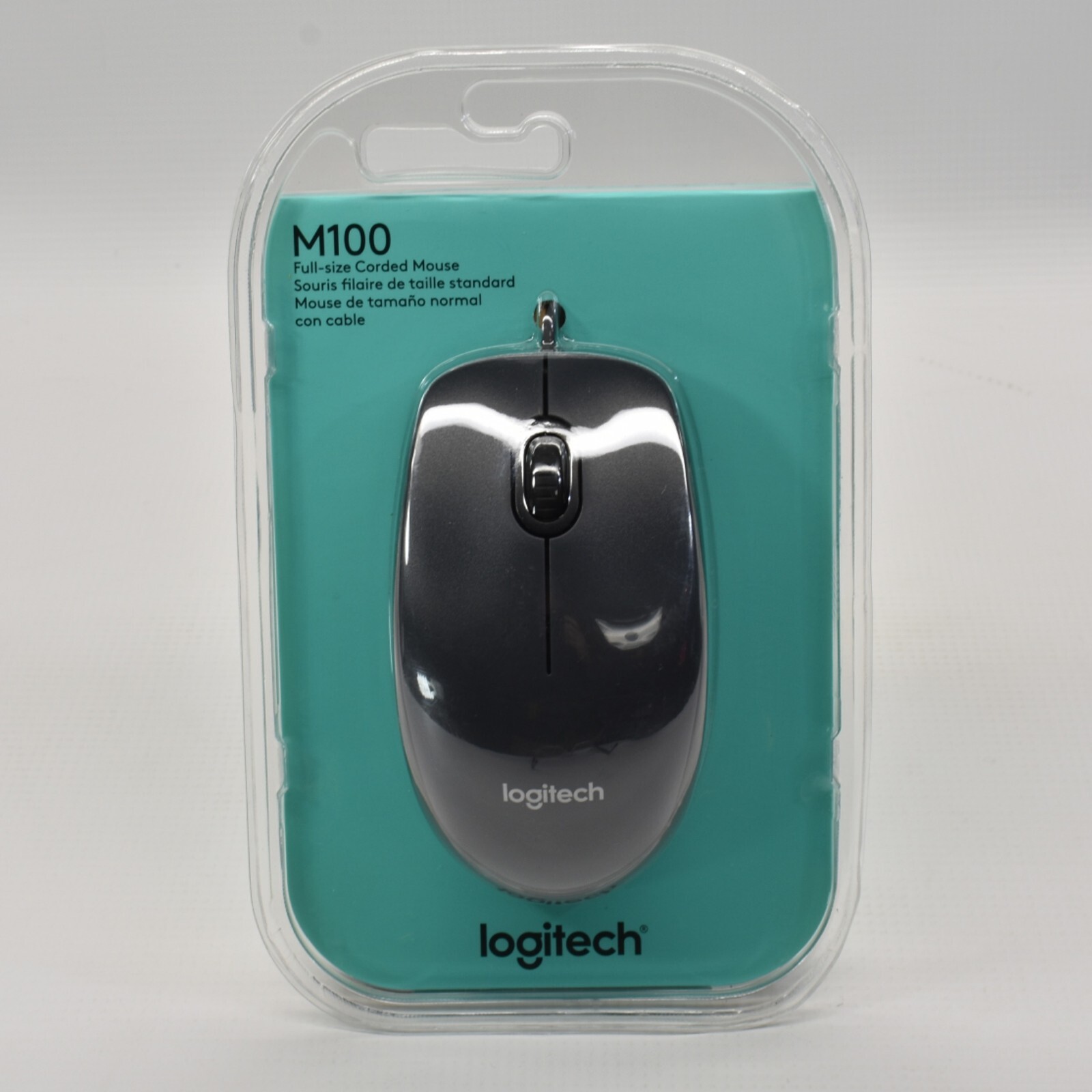 Logitech M100 full-size corded mouse