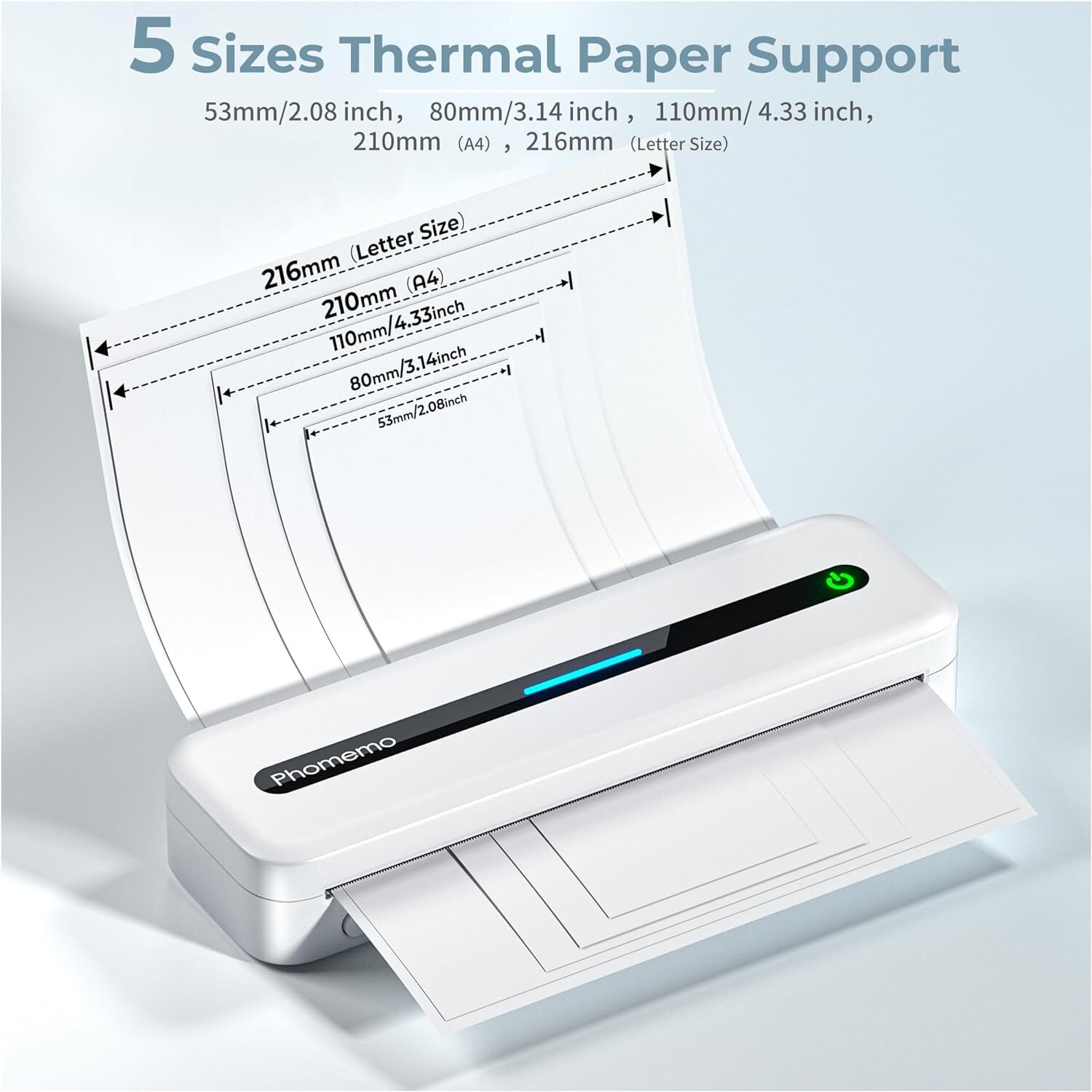 Phomemo M832 A4 Bluetooth Portable Thermal Printer For Android iOS Laptop lot