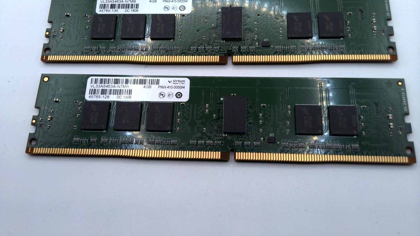 Virtium 8GB (2 x 4GB) 1Rx8 PNW-410-000094 PC4-2133P  VL33A5463A-N7mb