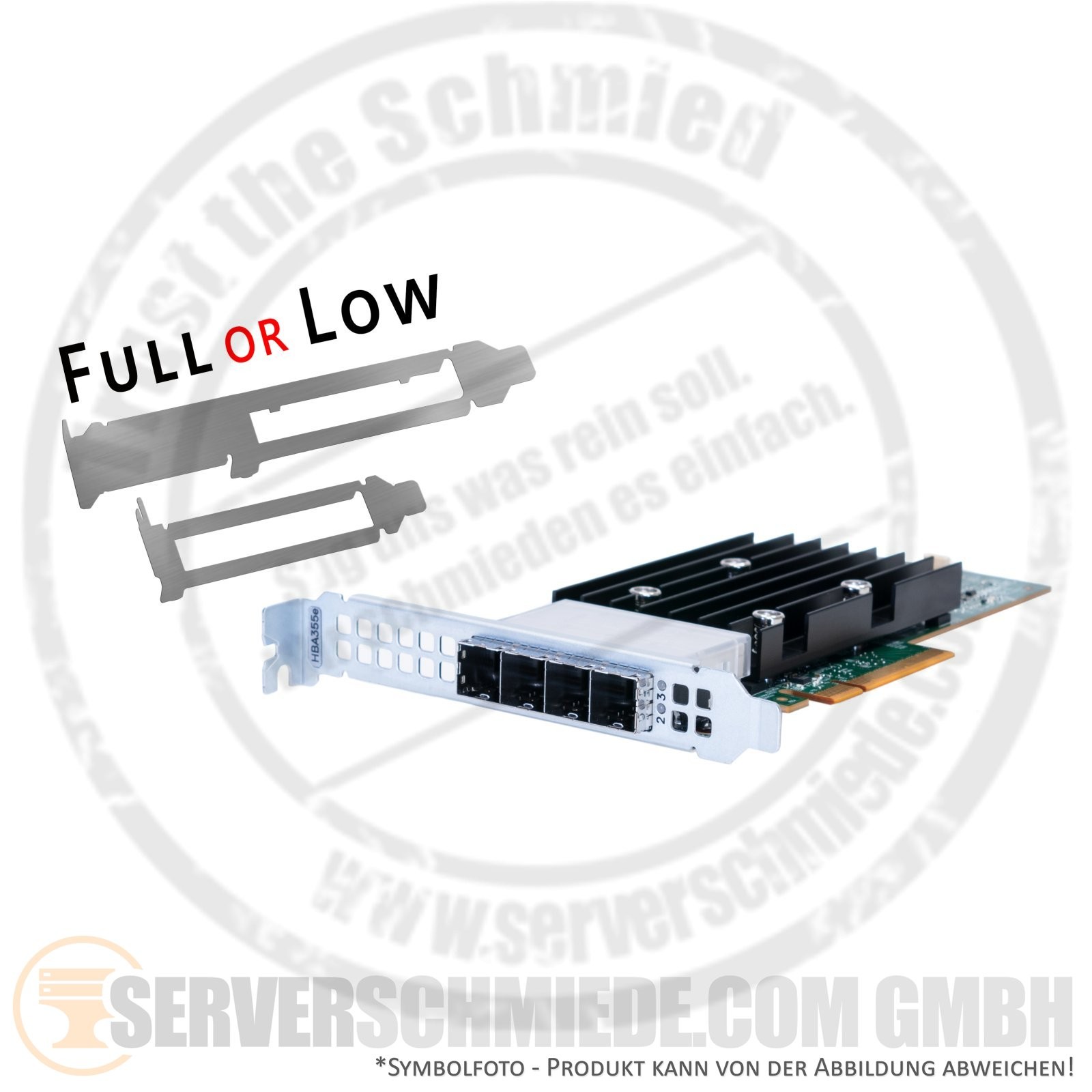 Dell HBA355e 12G SAS 4x SFF-8644 External PCIe 4.0 x8 HBA IT Mode 01KH9T