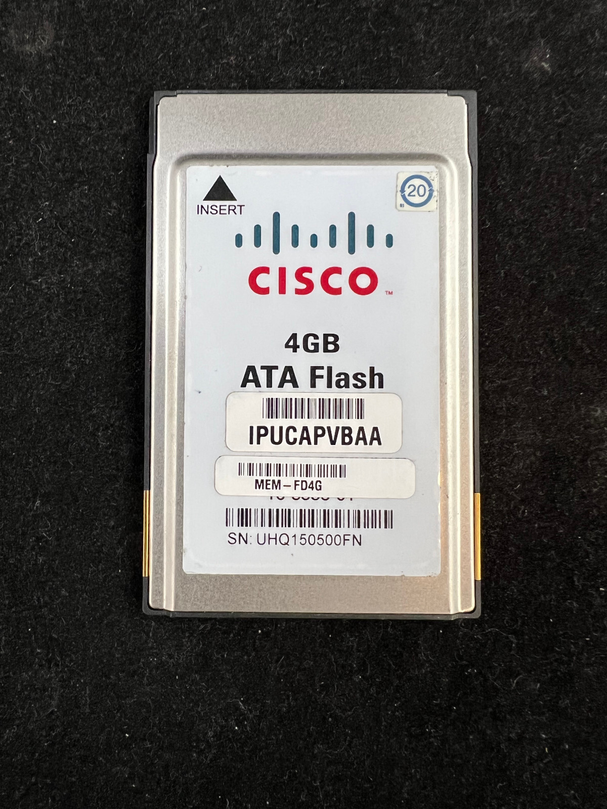 ***APPROVED*** Cisco 4GB ATA PCMCIA MEM-FD4G FLASH